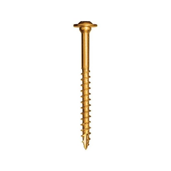 Grk Fasteners GRK Fasteners 5913363 Star Self Tapping 0.31 in. Dia. x 2.5 in. Yellow Zinc Construction Screws 5913363
